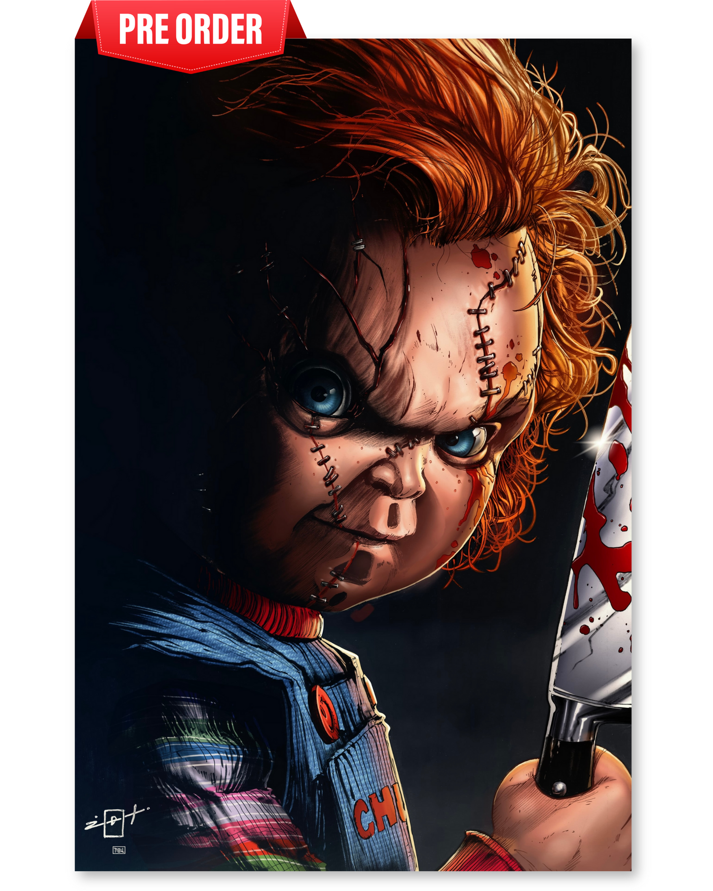 BALTIMORE COMIC-CON 2025 CHUCKY EMBOSSED FOIL JONATHAN URIBE LTD 100 ~PREORDER 9/26/25~