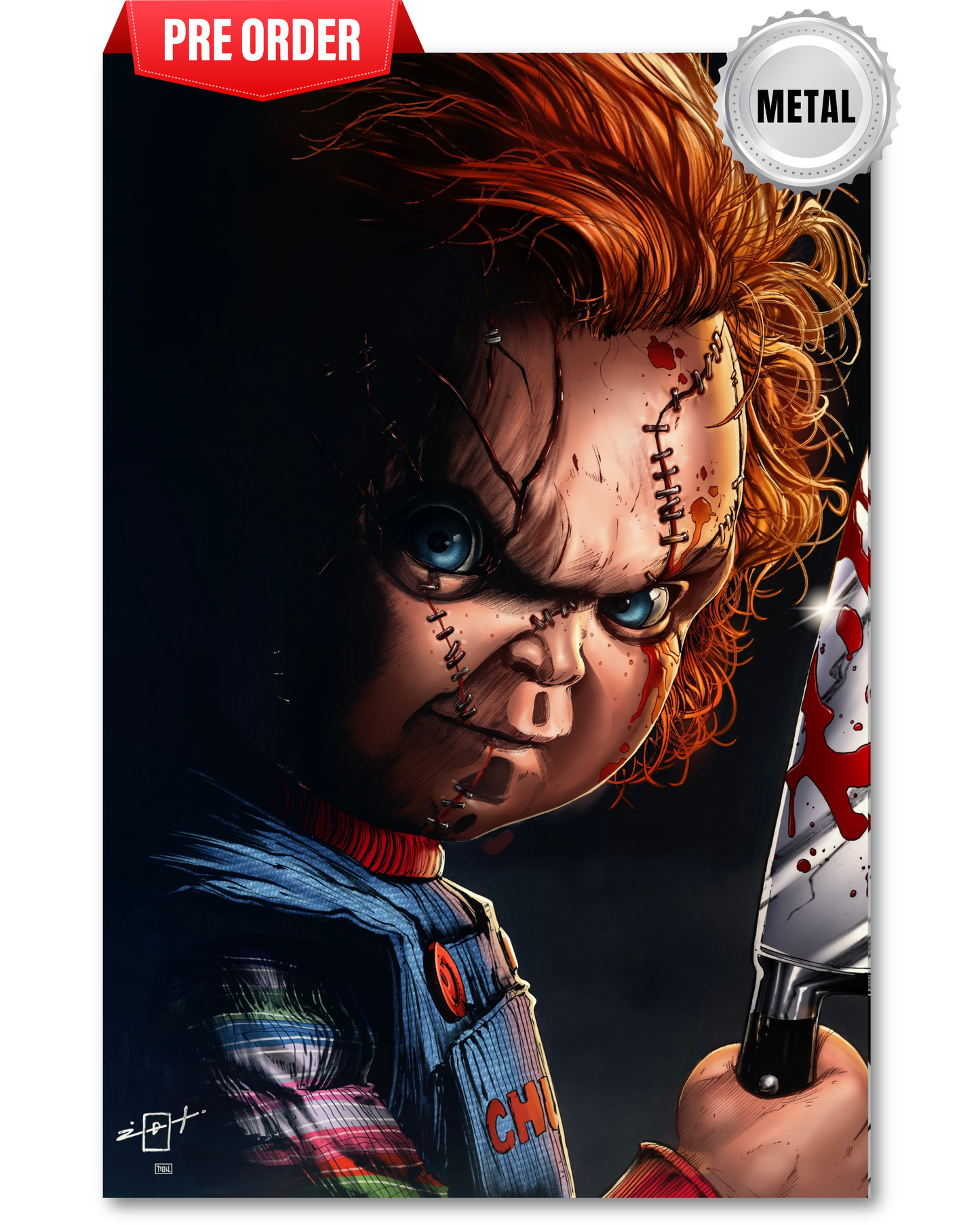 BALTIMORE COMIC-CON 2025 CHUCKY METAL JONATHAN URIBE LTD 10 ~PREORDER 9/26/25~