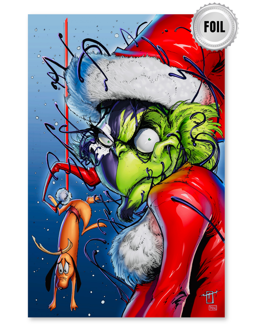 BLACK FRIDAY EXCLUSIVE VENOMIZED GRINCH HOLO FOIL JONATHAN URIBE LTD 30