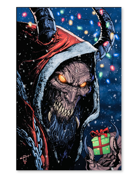 BLACK FRIDAY EXCLUSIVE KRAMPUS EMBOSSED SPOT FOIL JONATHAN URIBE LTD 50