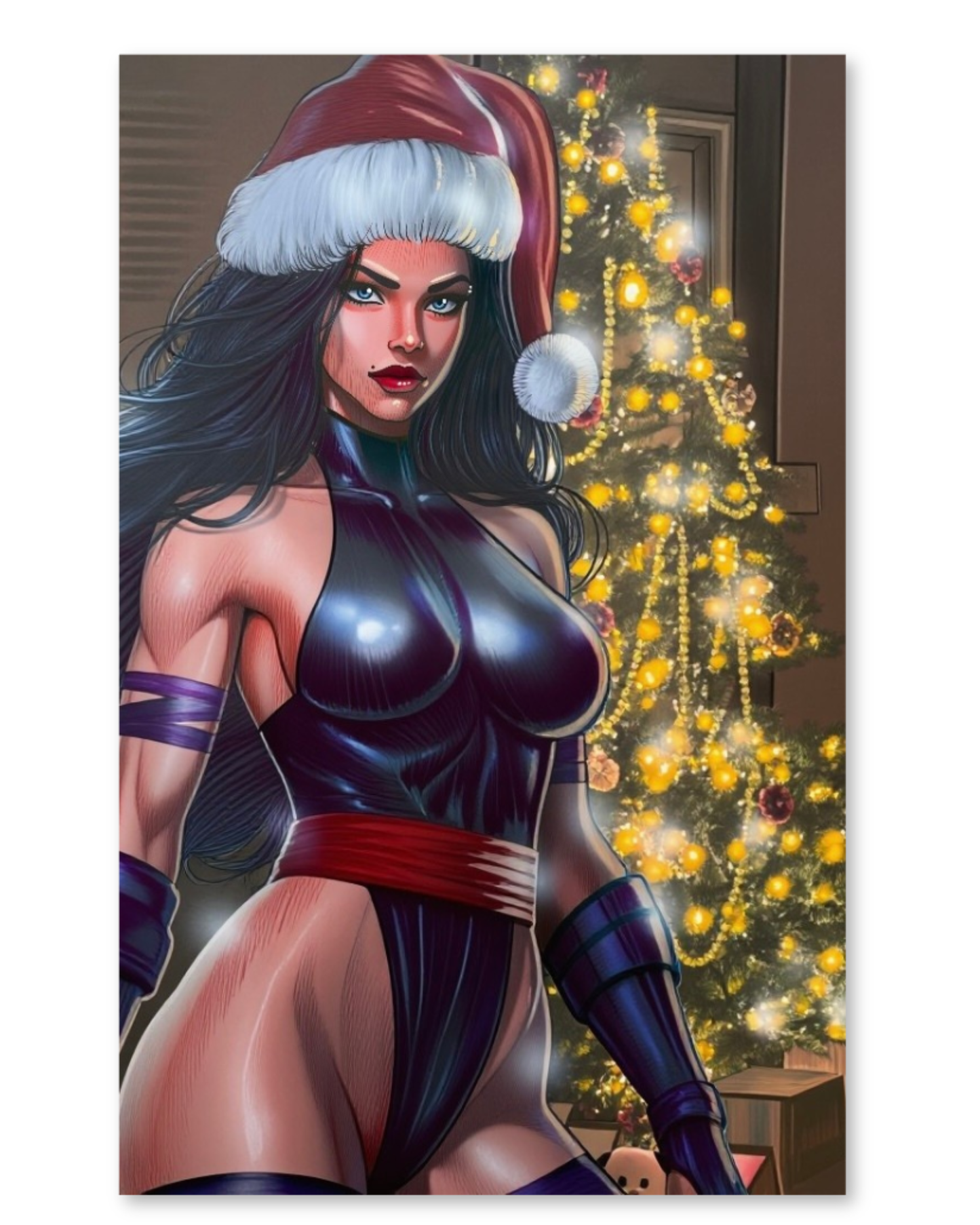 PSYLOCKE HOLIDAY SPECIAL EXCLUSIVE EMBOSSED SPOT FOIL AURELIO RIGONI LTD 20