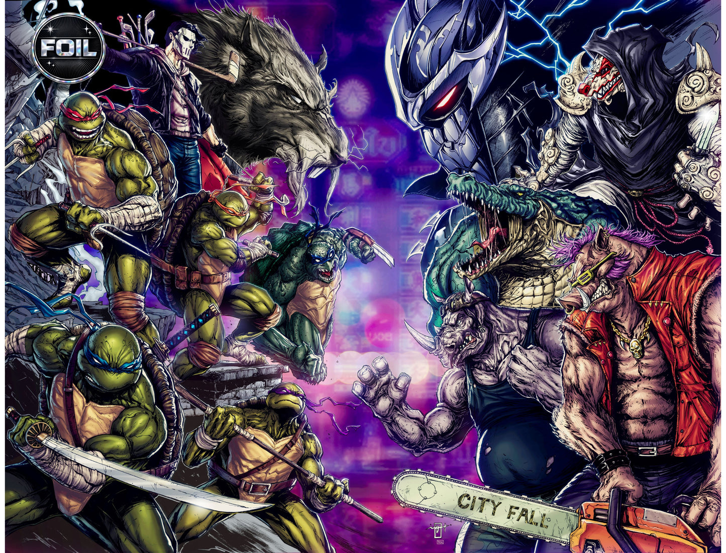 2026 SDCC TMNT #300 - JONATHAN URIBE WRAPAROUND VIRGIN FOIL EXCLUSIVE LTD 500