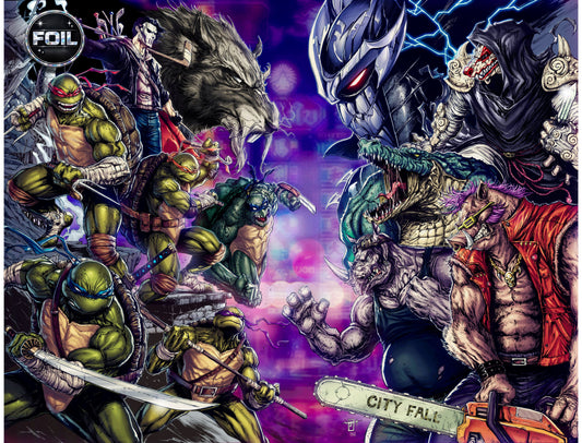 2026 SDCC TMNT #300 - JONATHAN URIBE WRAPAROUND VIRGIN FOIL EXCLUSIVE LTD 500