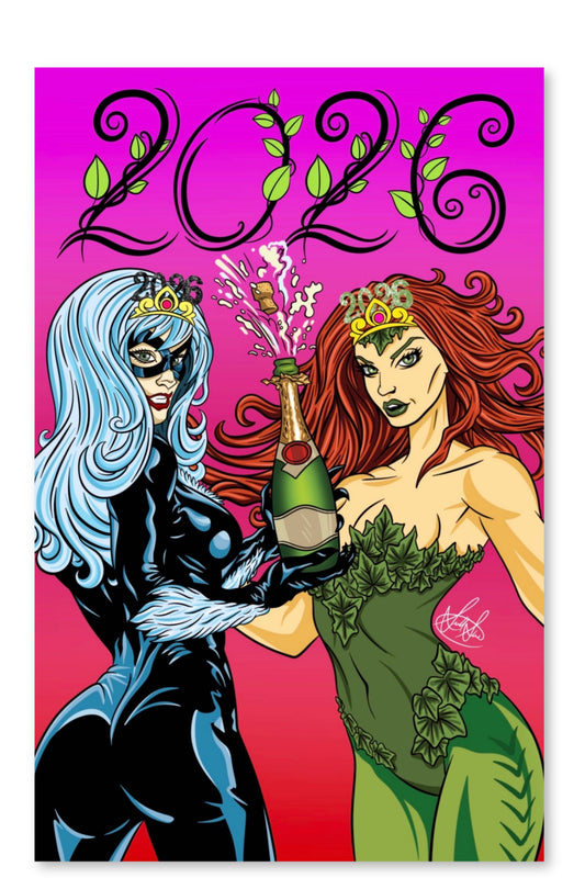 BLACK CAT x POISON IVY 2026 NEW YEAR'S EXCLUSIVE EMBOSSED SPOT FOIL SCOTT STRAKA - LTD 25