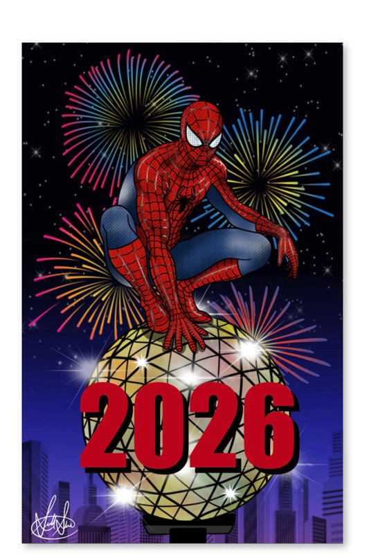 SPIDERMAN 2026 NEW YEAR'S EXCLUSIVE EMBOSSED SPOT FOIL SCOTT STRAKA - LTD 24