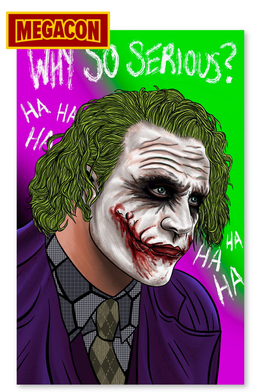 "WHY SO SERIOUS?" - JOKER EMBOSSED SPOT FOIL (FULL COLOR VARIANT) | 2026 MEGACON EXCLUSIVE | COVER BY SCOTT STRAKA (LTD 90)