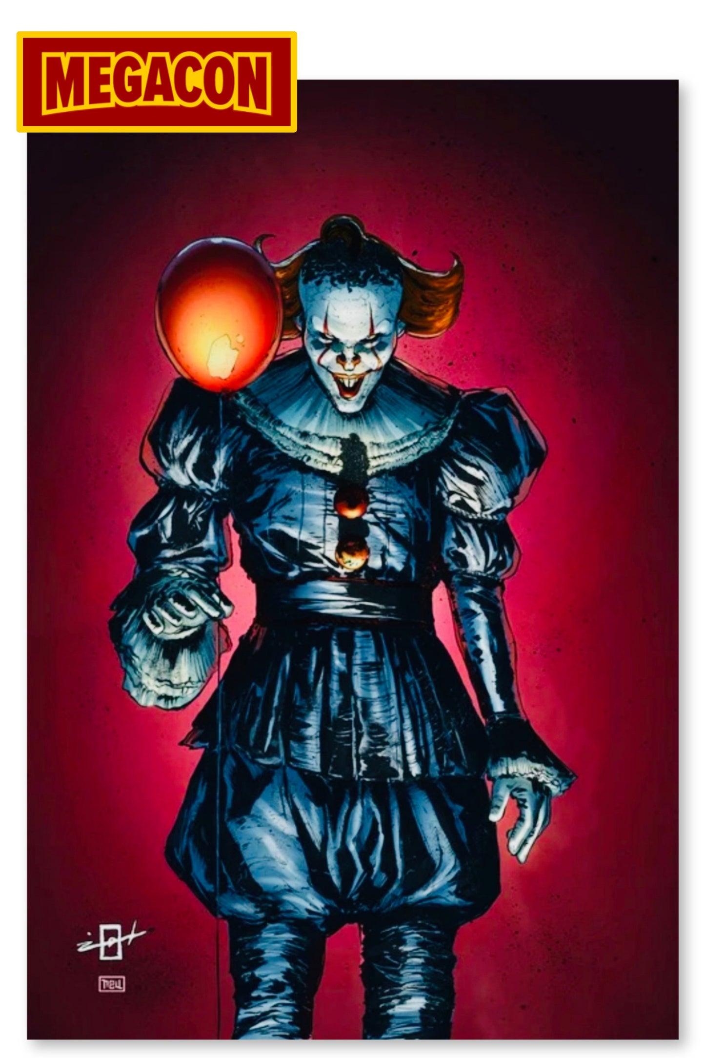 IT "PENNYWISE" - EMBOSSED VARNISH | 2026 MEGACON EXCLUSIVE | COVER BY JONATHAN URIBE (LTD 90)