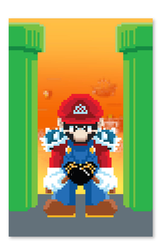8-BIT ABSOLUTE MARIO EXCLUSIVE VARIANT COVER BY MATTHEW WAITE