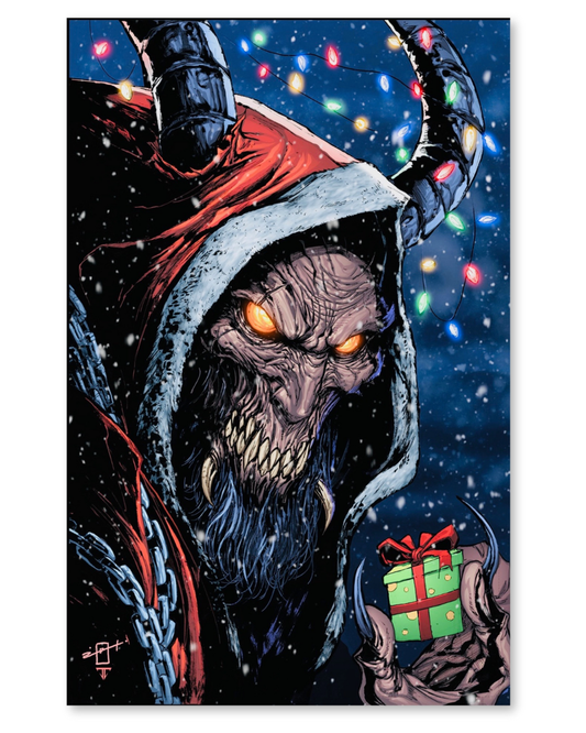 BLACK FRIDAY EXCLUSIVE KRAMPUS EMBOSSED SPOT FOIL JONATHAN URIBE LTD 50