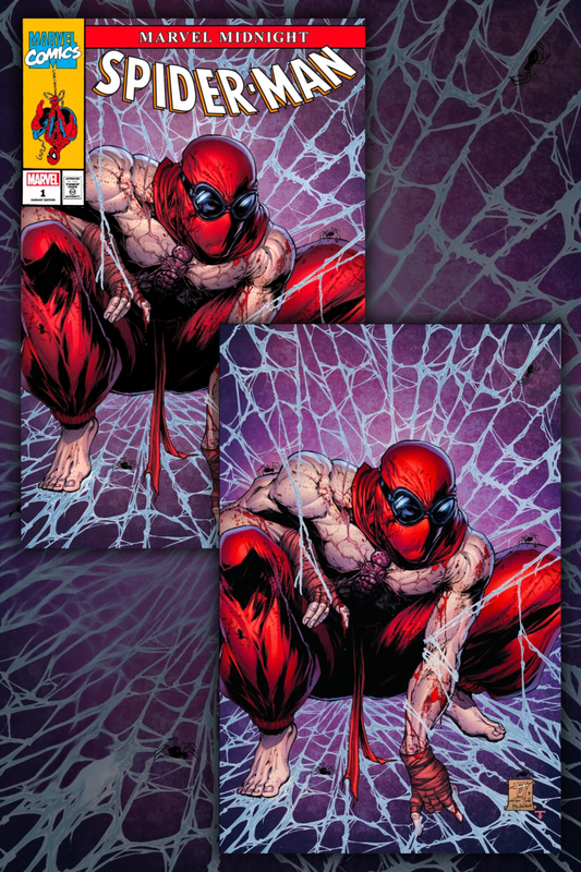 Midnight Spider-man #1 Jonathan Uribe SET OF TWO Trade and Virgin Variants