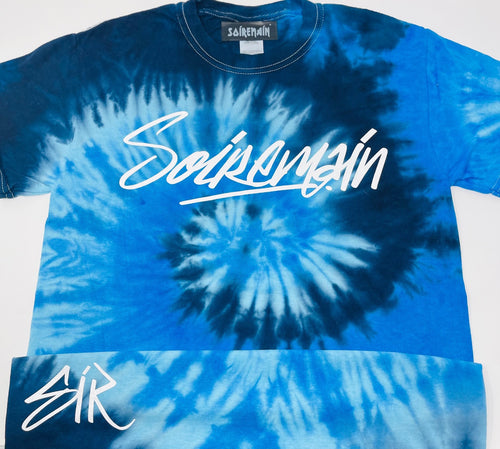 SOÍREMAÍN - BLUE OCEAN TIE DYE TEE