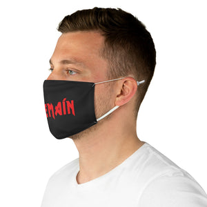 SOÍREMAÍN - BLACK FACE MASK RED LOGO